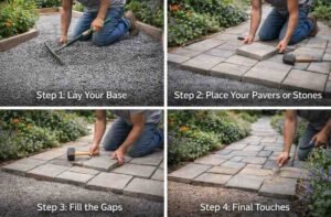 How to Build a Garden Walkway Step-By-Step